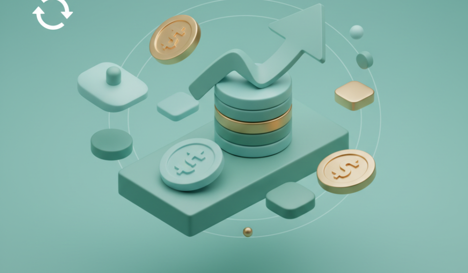 Exchange dashboard showing recurring buys DCA setup screen with frequency, amount, and cryptocurrency selection options for 2