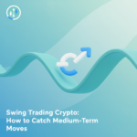 Crypto price chart showing a swing trading setup with highlighted medium-term price movements, support and resistance levels